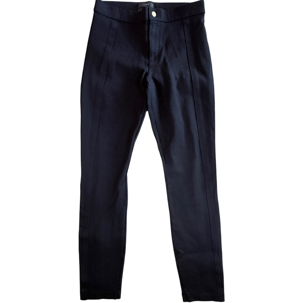 J.Crew Pixie Pants‎ Women 4R Black Skinny Ponte Knit Seamed